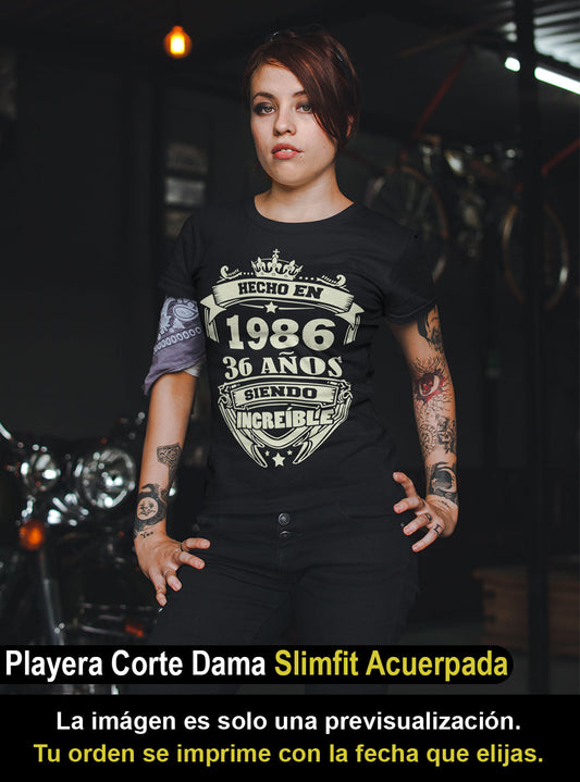 Playera Personalizada de Cumpleaños Hecho en ... Años Siendo Genial