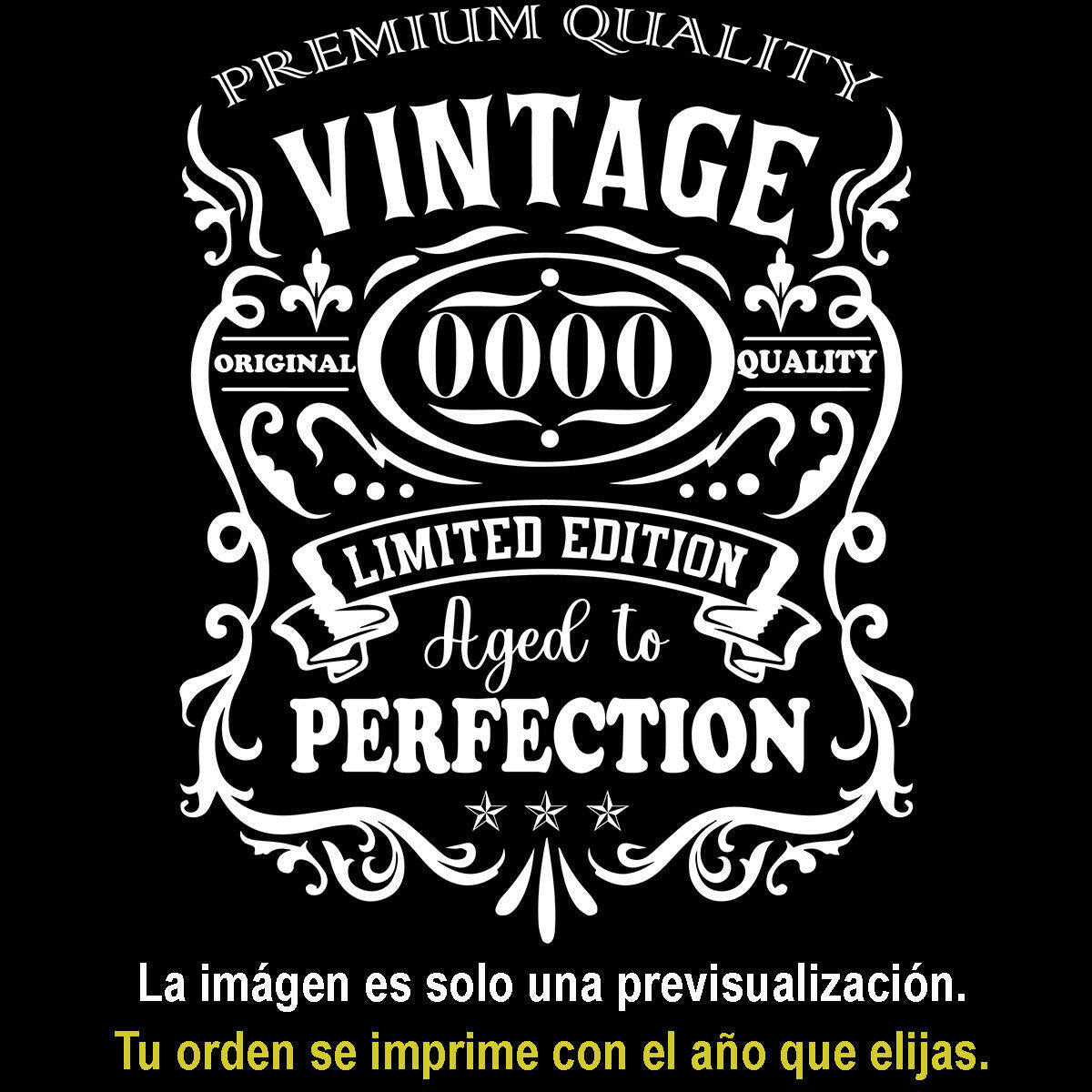 Playeras, blusas y camisetas personalizadas de cumpleaños para hombre y mujer Premium Quality Vintage Limited Edition Aged To Perfection