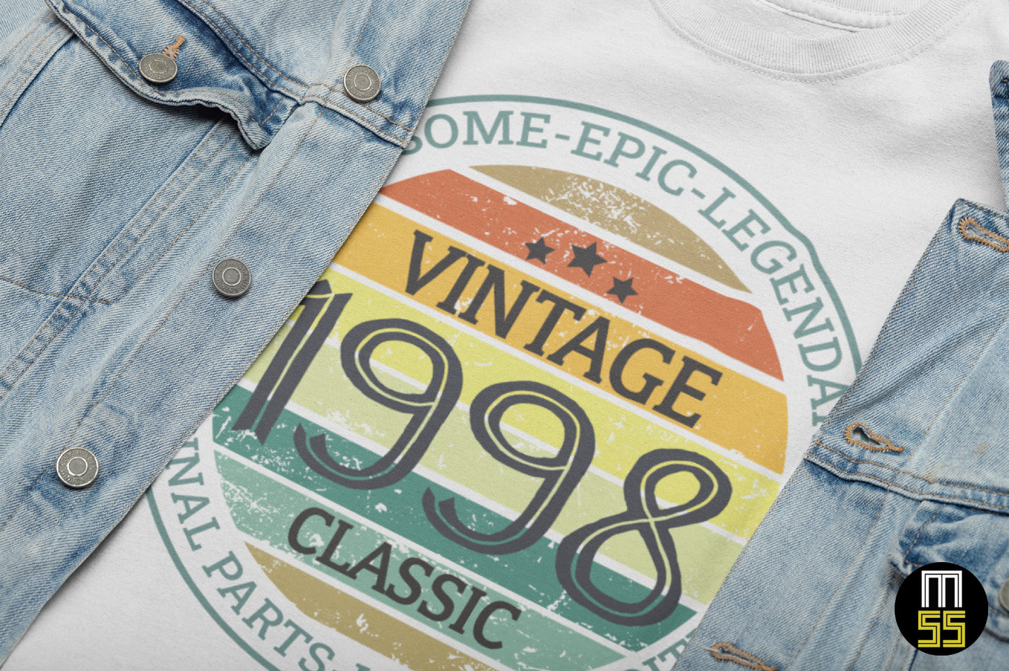 Playeras, blusas y camisetas personalizadas de cumpleaños Legendary Vintage Years Original Parts Limited Edition