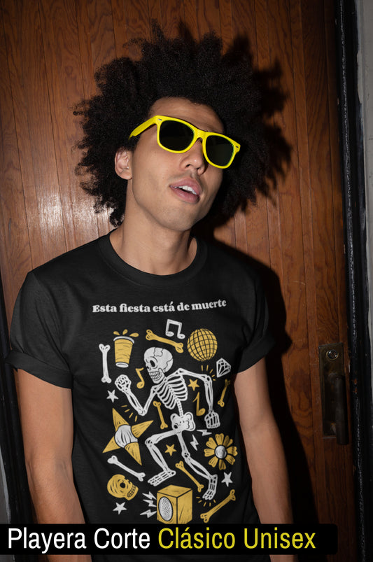 Esta Fiesta Está de Muerte Dancing Calavera