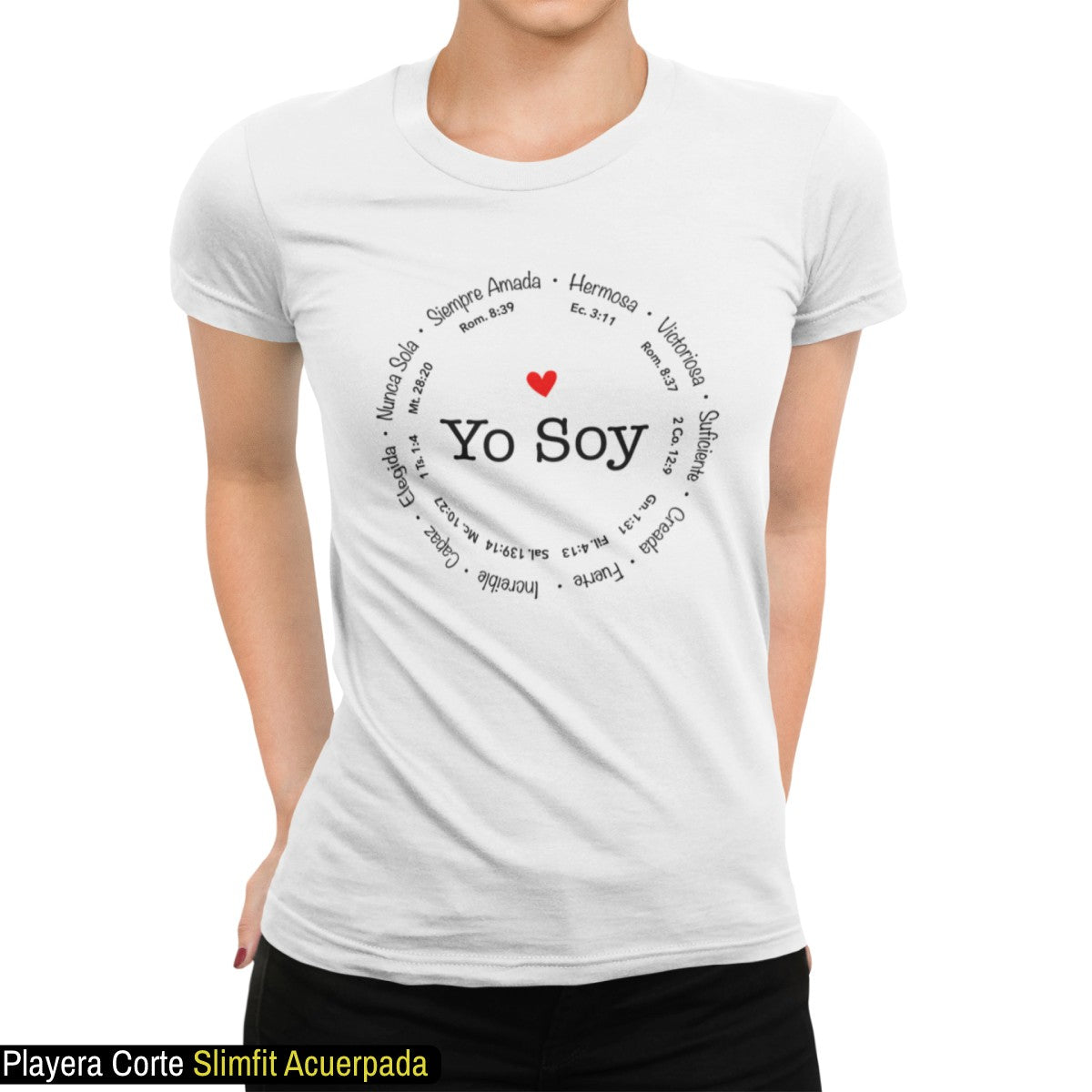 Playeras Cristianas Católicas Religiosas Versículos Bíblicos Yo Soy Amor