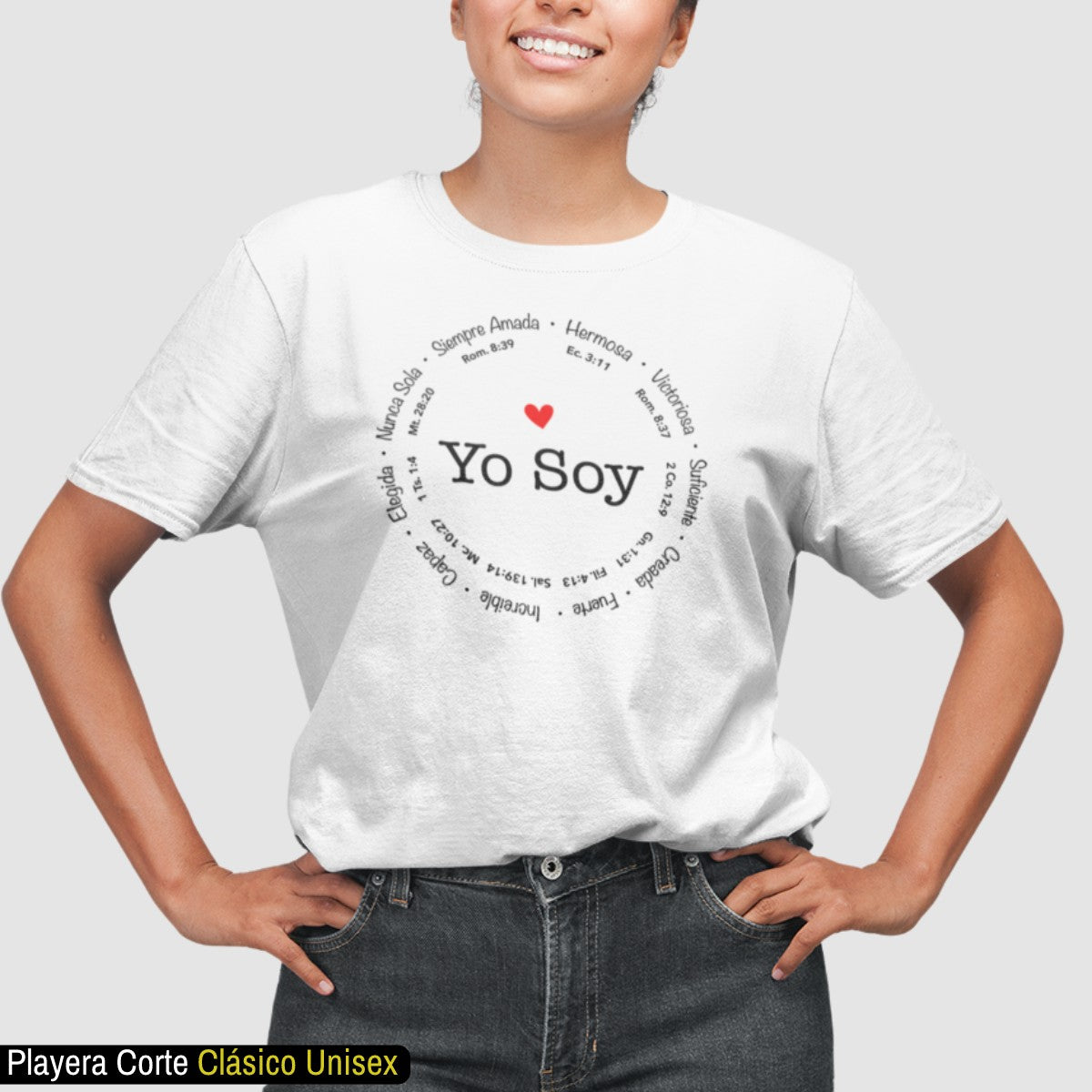 Playeras Cristianas Católicas Religiosas Versículos Bíblicos Yo Soy Amor