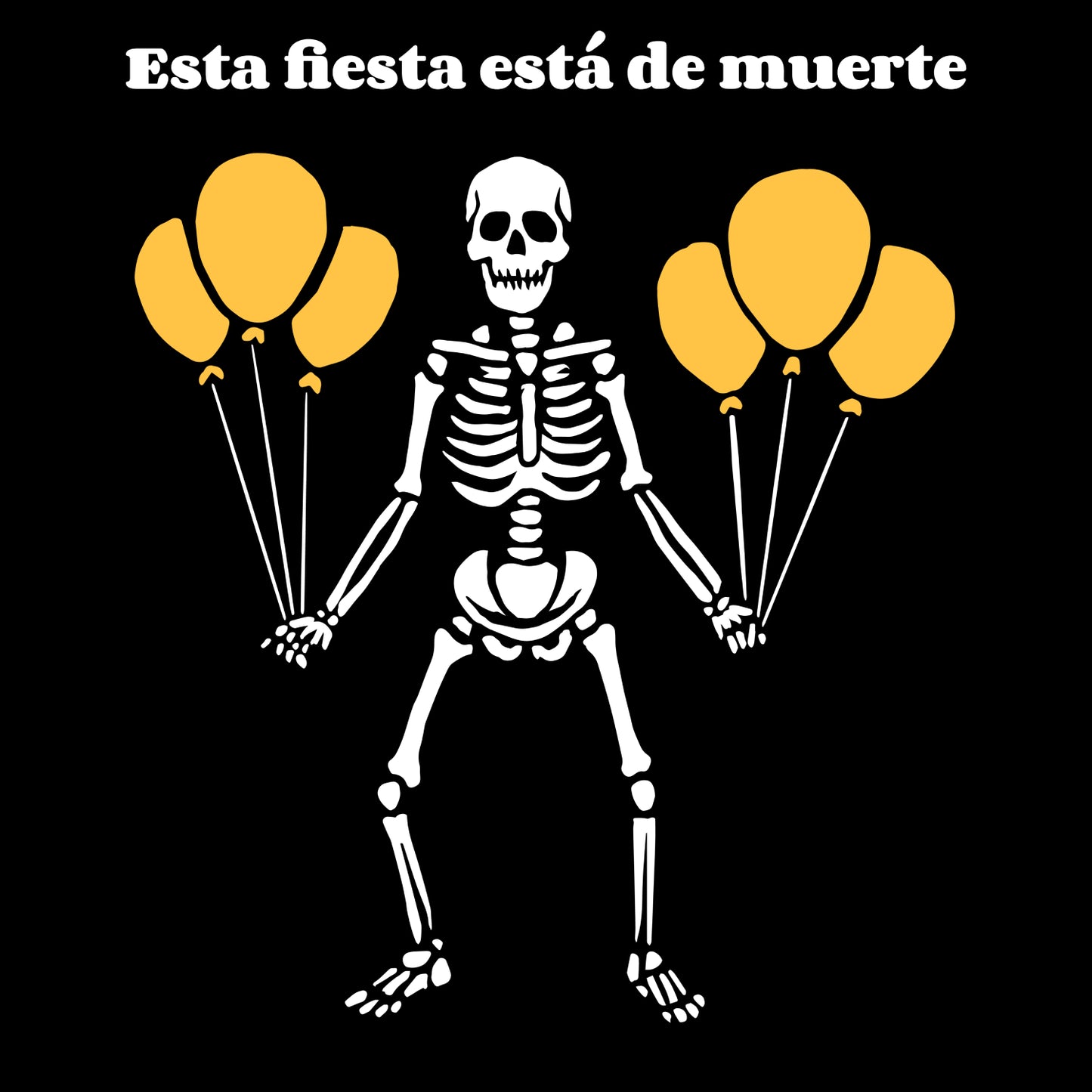 Esta Fiesta Está de Muerte Globos Calavera