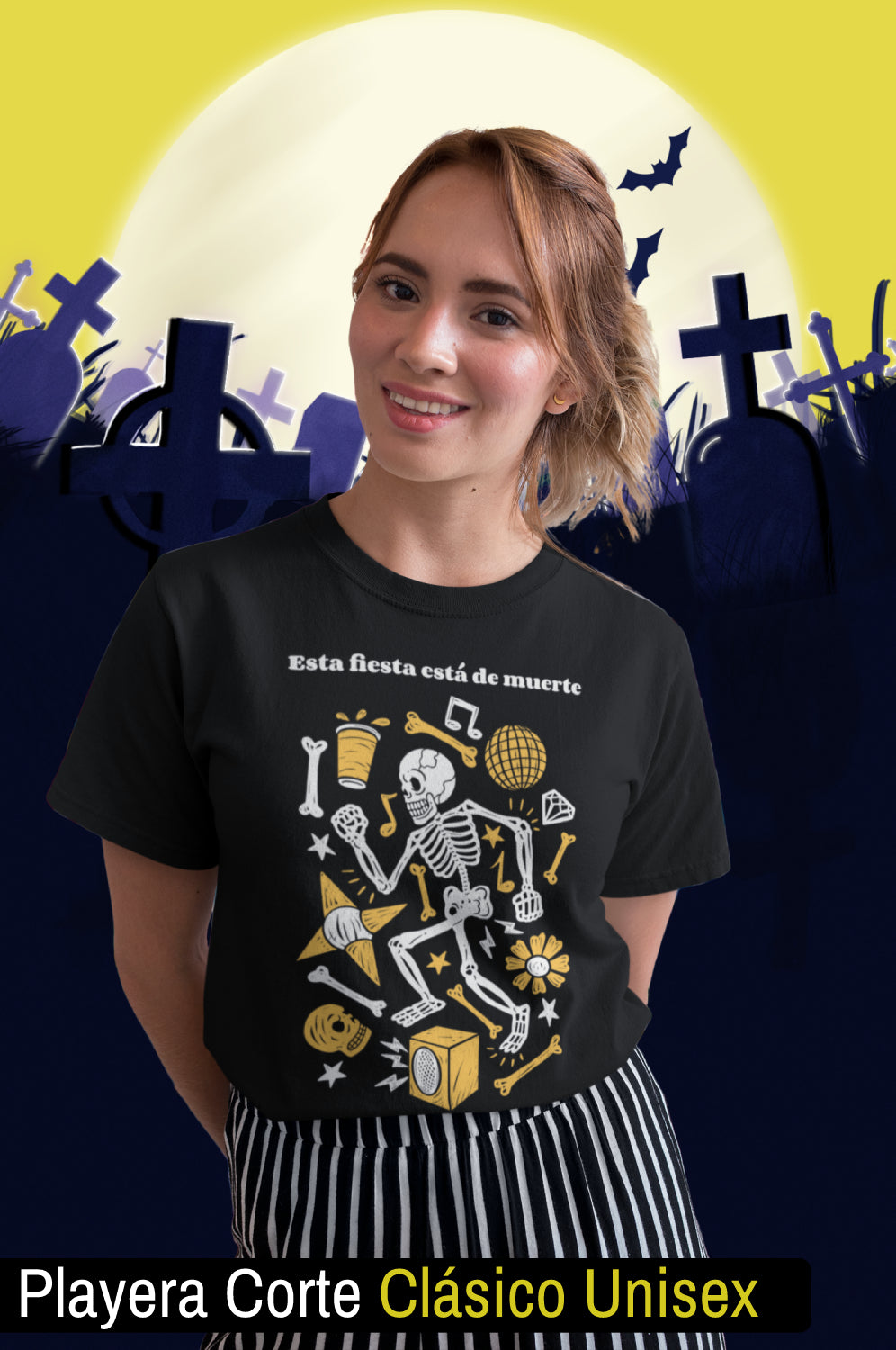 Esta Fiesta Está de Muerte Dancing Calavera