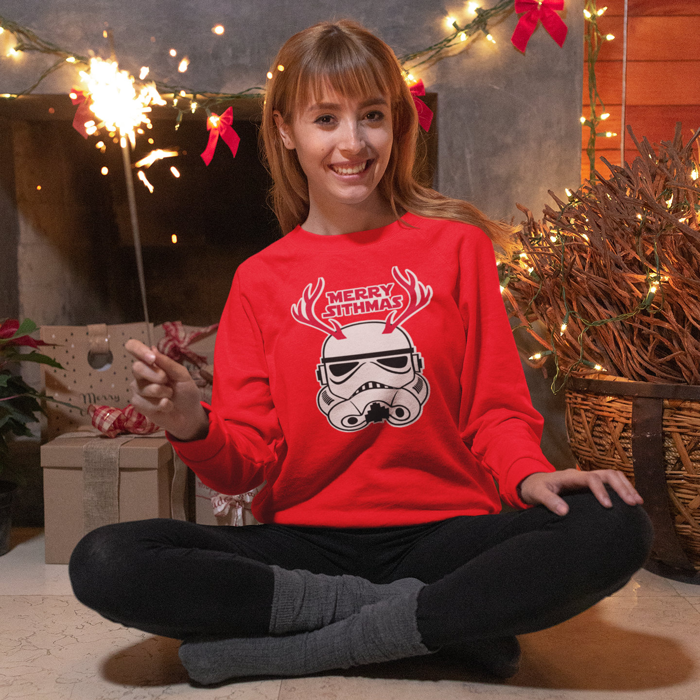 Playeras y Sudadera Navideña Starwars Merry Sithmas