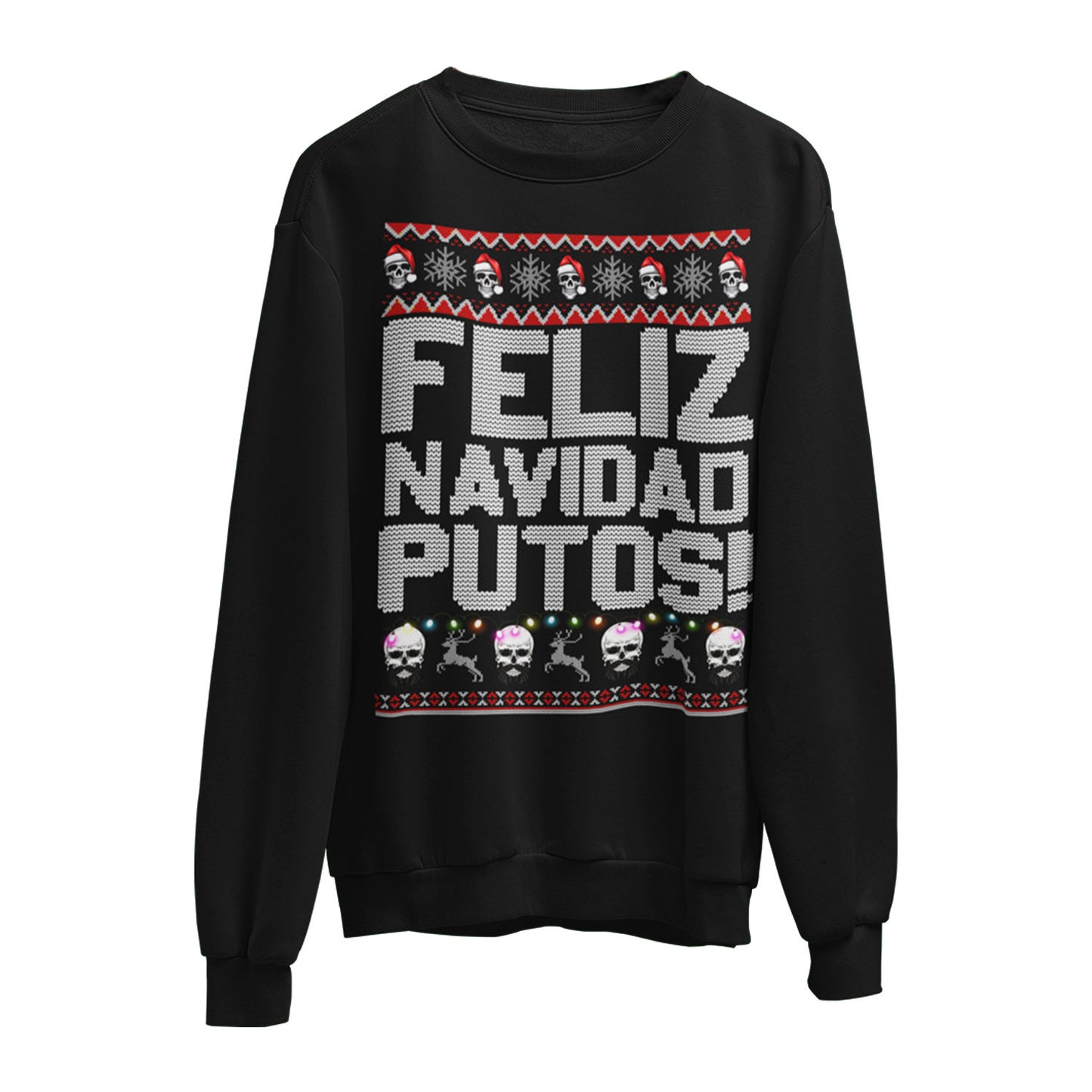 playeras y sudaderas navideñas feliz navidad putos