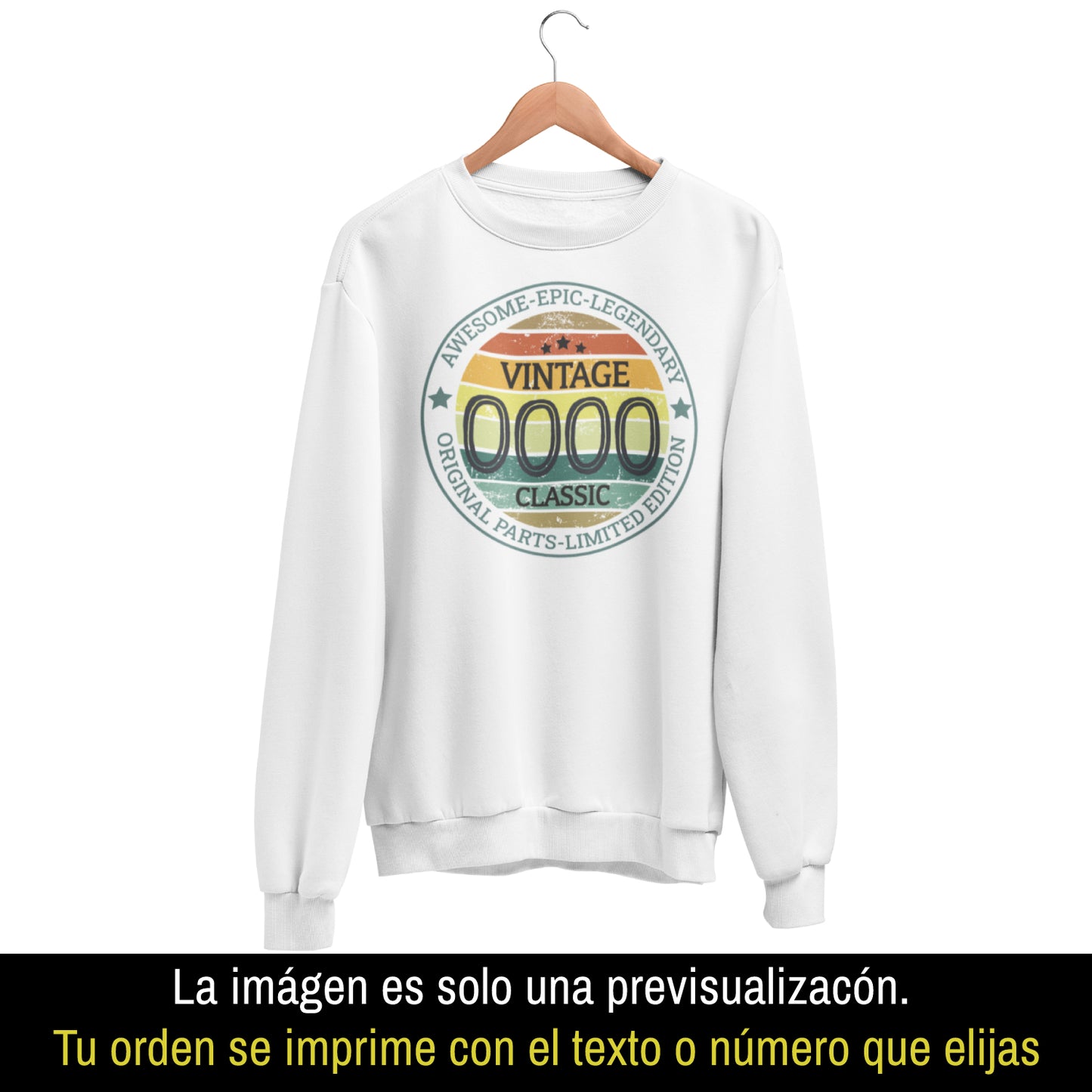Playeras, blusas y camisetas personalizadas de cumpleaños Legendary Vintage Years Original Parts Limited Edition