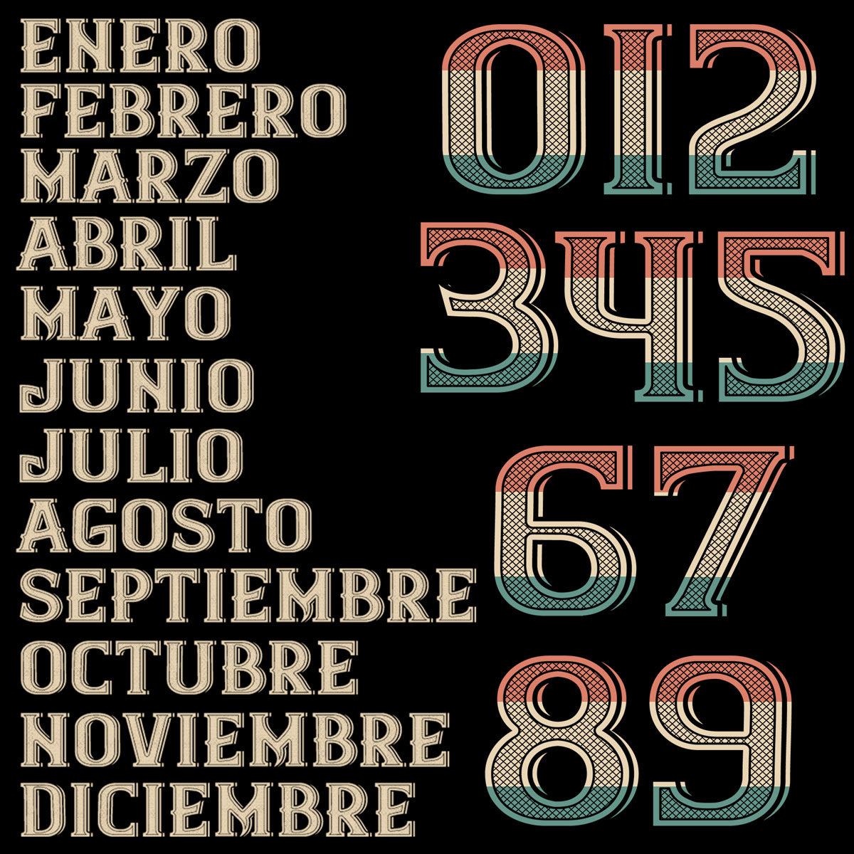 Playeras, blusas y camisetas personalizadas de cumpleaños para hombre y mujer Tengo Años de Experiencia Texas Font