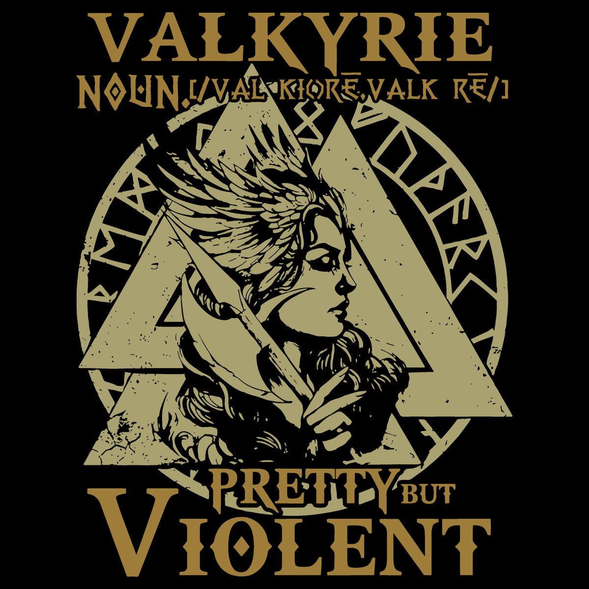 Playera-vikingos-cultura-nordica-Valkyrie-Pretty-But-Violent