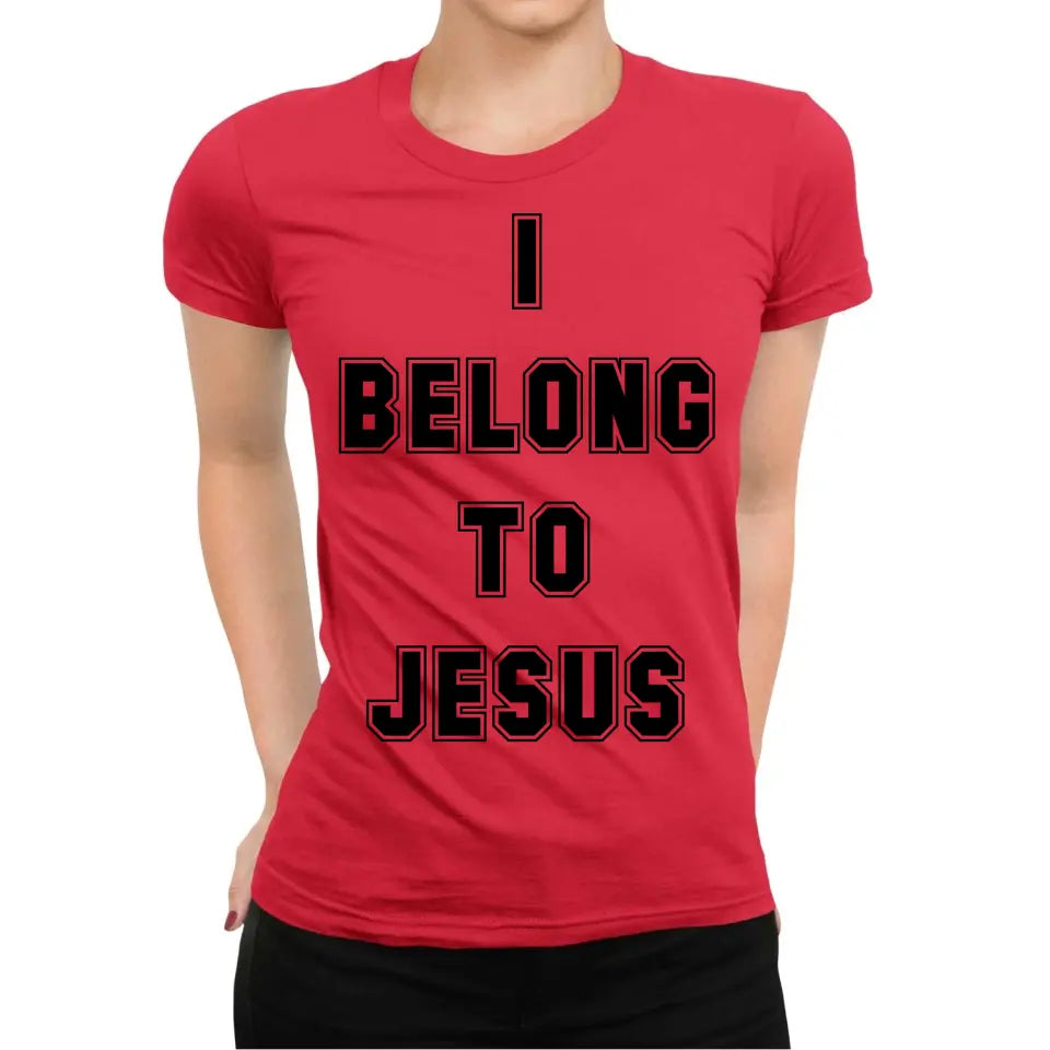Playera Cristiana Católica I Belong To Jesus