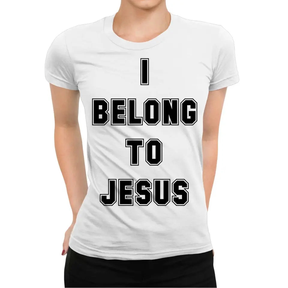 Playera Cristiana Católica I Belong To Jesus