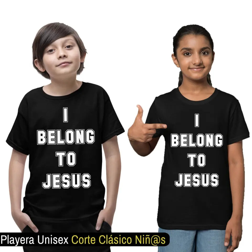 Playera Cristiana Católica I Belong To Jesus