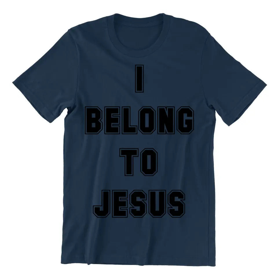 Playera Cristiana Católica I Belong To Jesus