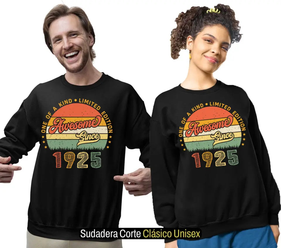Sudadera Personalizada de Cumpleaños Awesome Since One of a kind Limited Edition