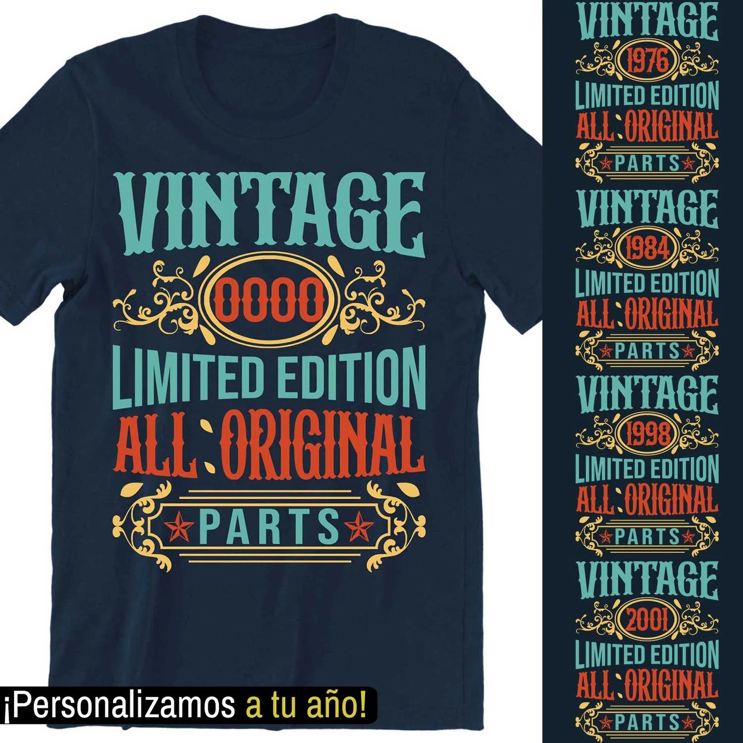 Años Vintage Limited Edition All Original Parts Multicolor
