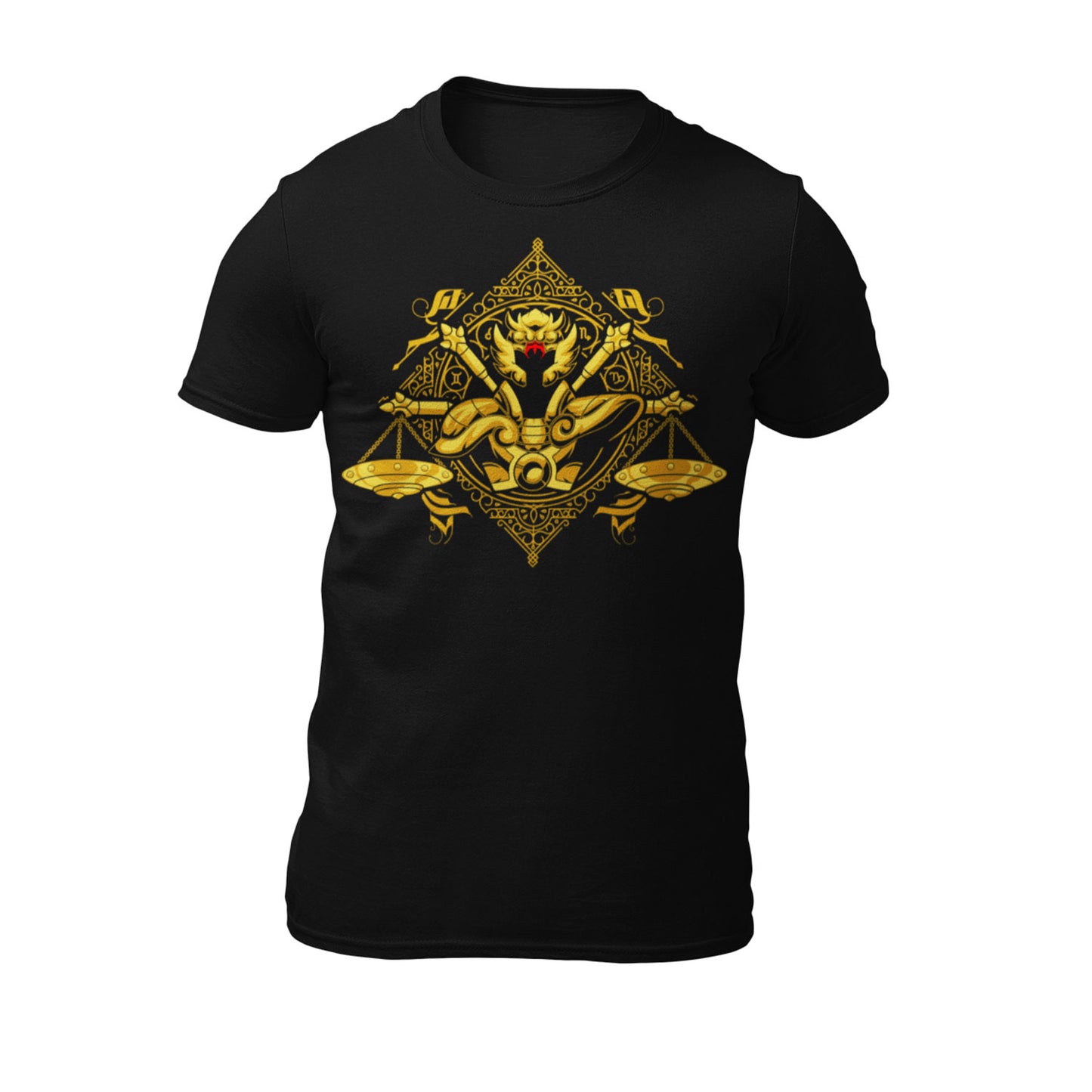 Playera Caballeros del Zodiaco Busto Armadura Dorada Libra