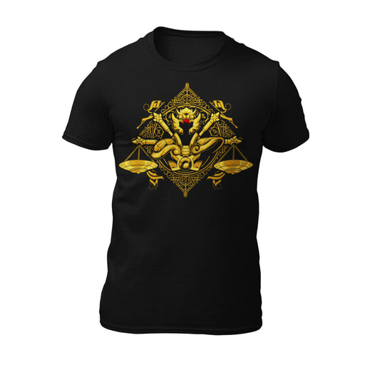 Playera Caballeros del Zodiaco Busto Armadura Dorada Libra