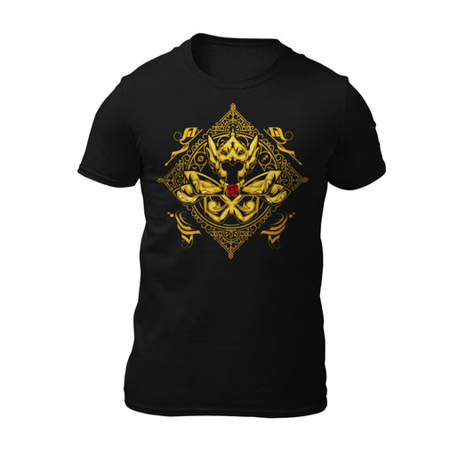 Playera Caballeros del Zodiaco Busto Armadura Dorada Piscis