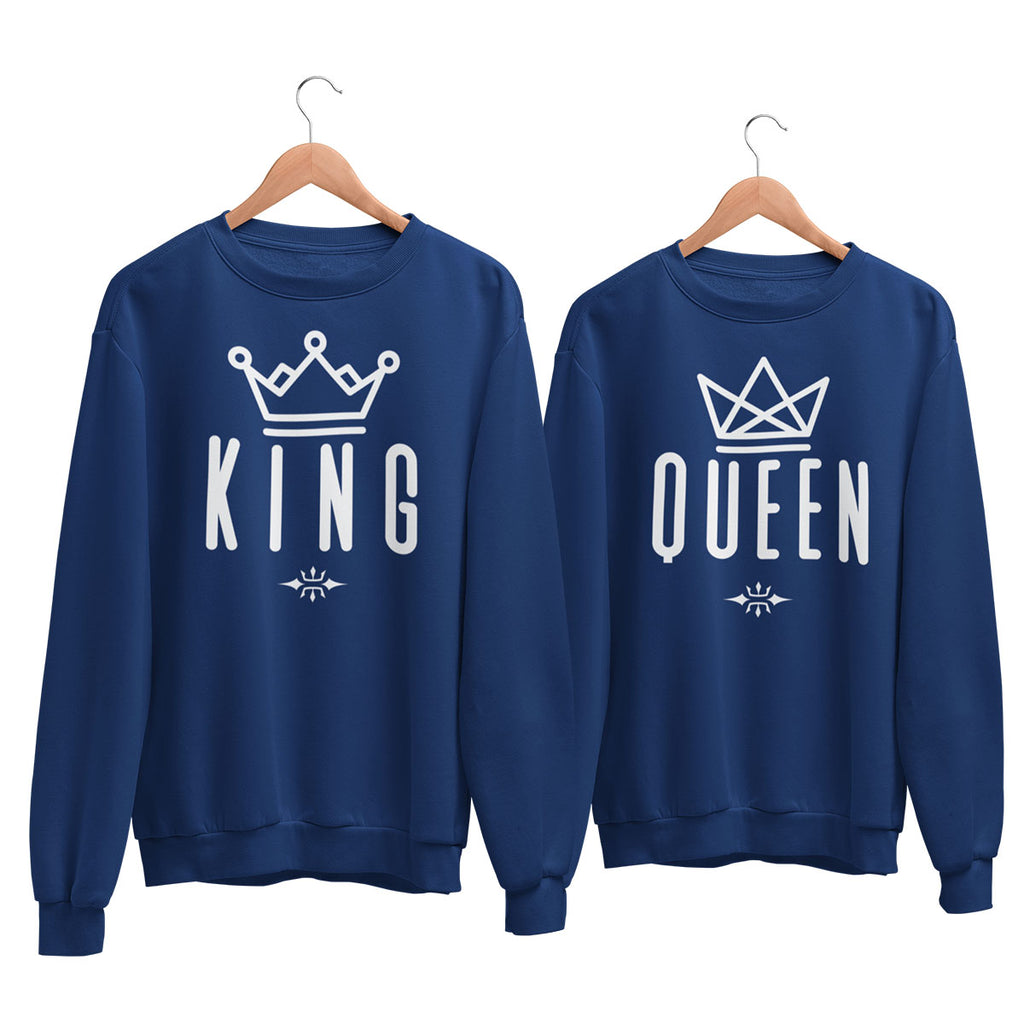 Playera Sudadera para Parejas KING QUEEN