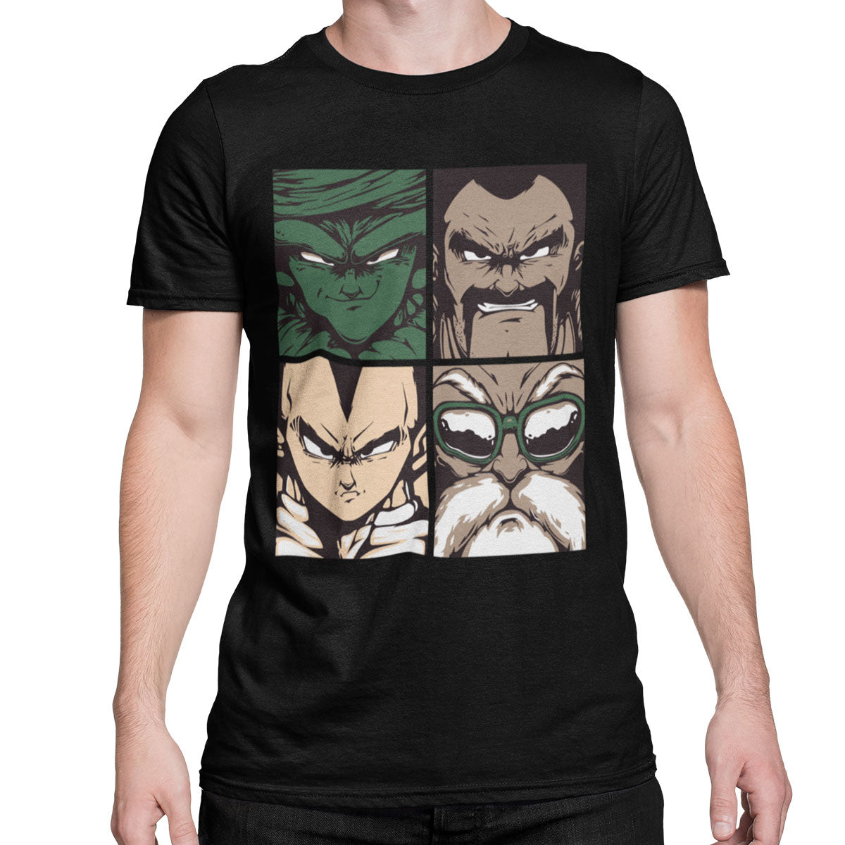  Playeras de Dragon Ball Z Piccolo Vegueta Maestro Roshi Mr Satán