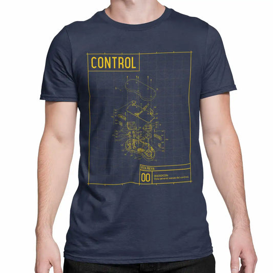 playera para cumpleaños del control desarmando snes con modelo masculino