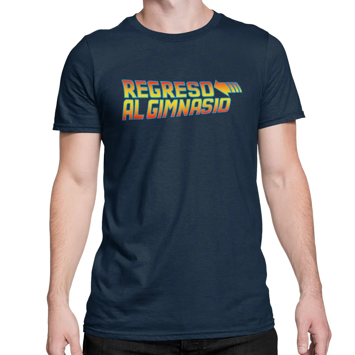 playera gym de cumpleaños para hombre en color azul