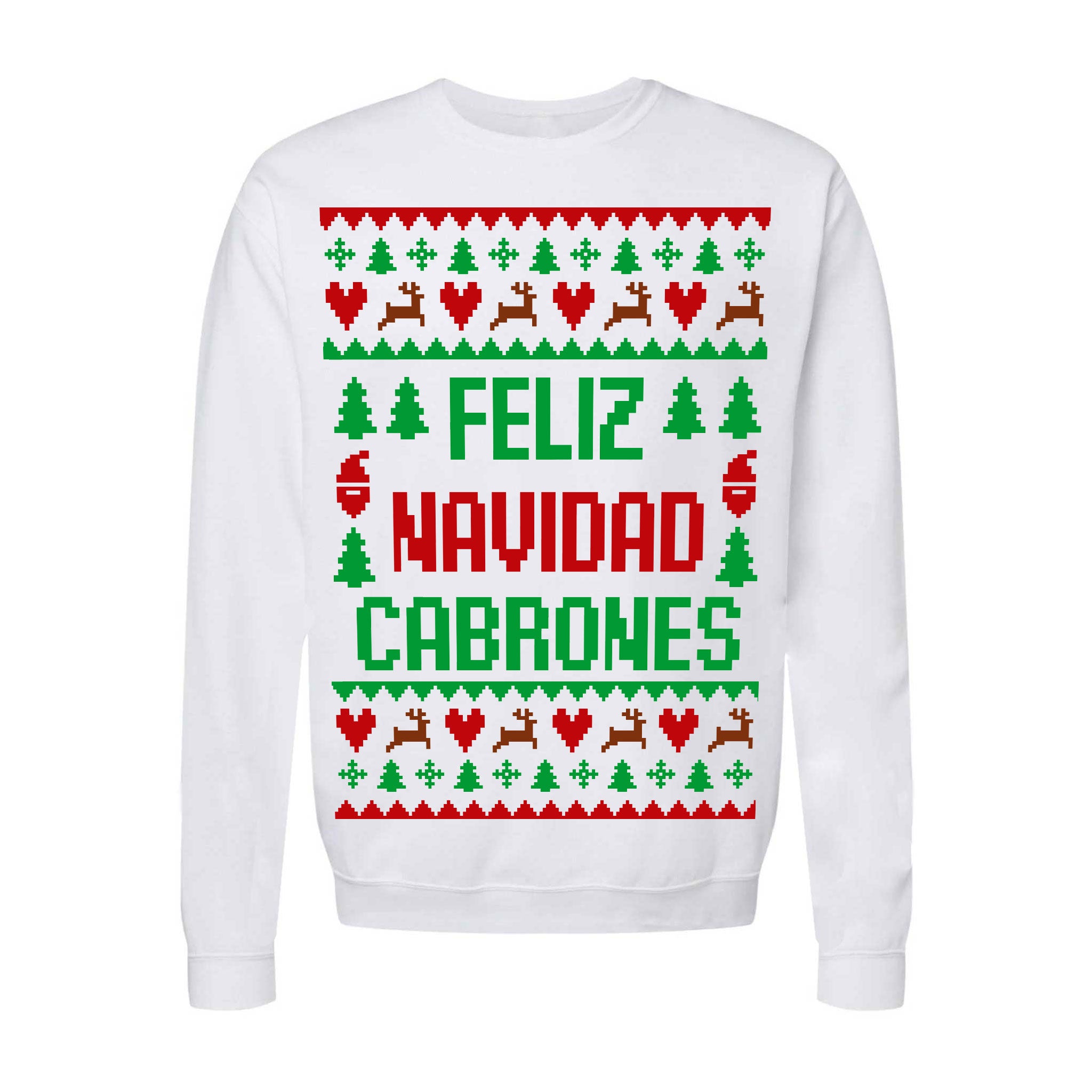 Playeras y sudaderas navideñas Feliz Navidad Cabrones – MERCH55