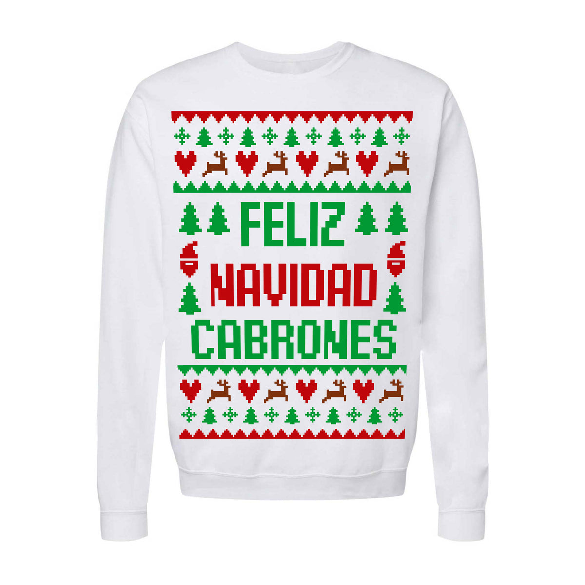 Sudadera Efecto Ugly Sweater Feliz Navidad Cabrones