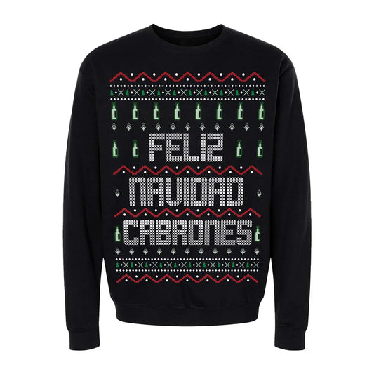 Efecto Ugly Suéter Feliz Navidad Cabrons