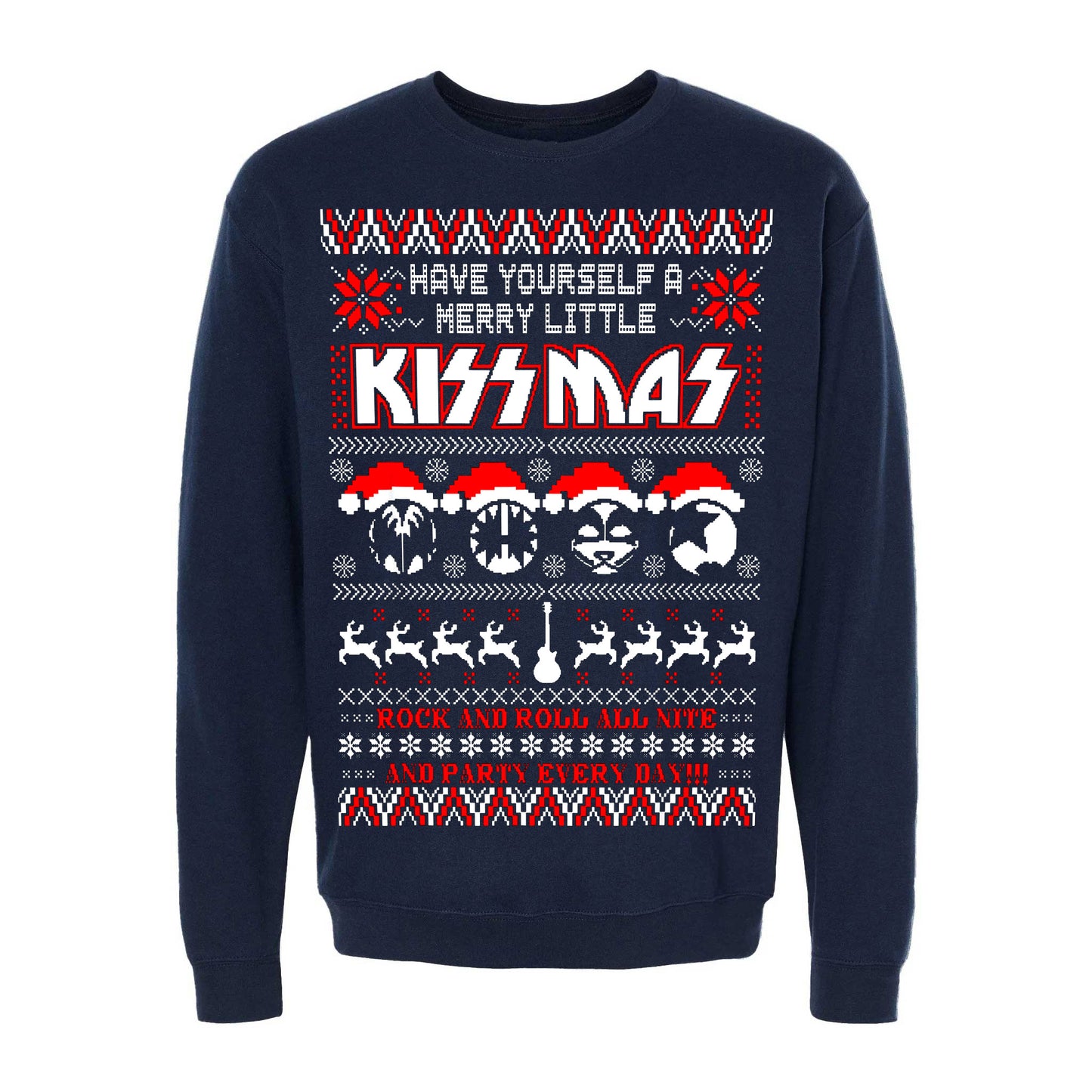 Sudadera Navideña Efecto Ugly Sueter Merry Kissmas