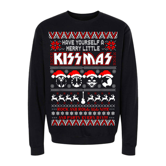 Sudadera Navideña Efecto Ugly Sueter Merry Kissmas