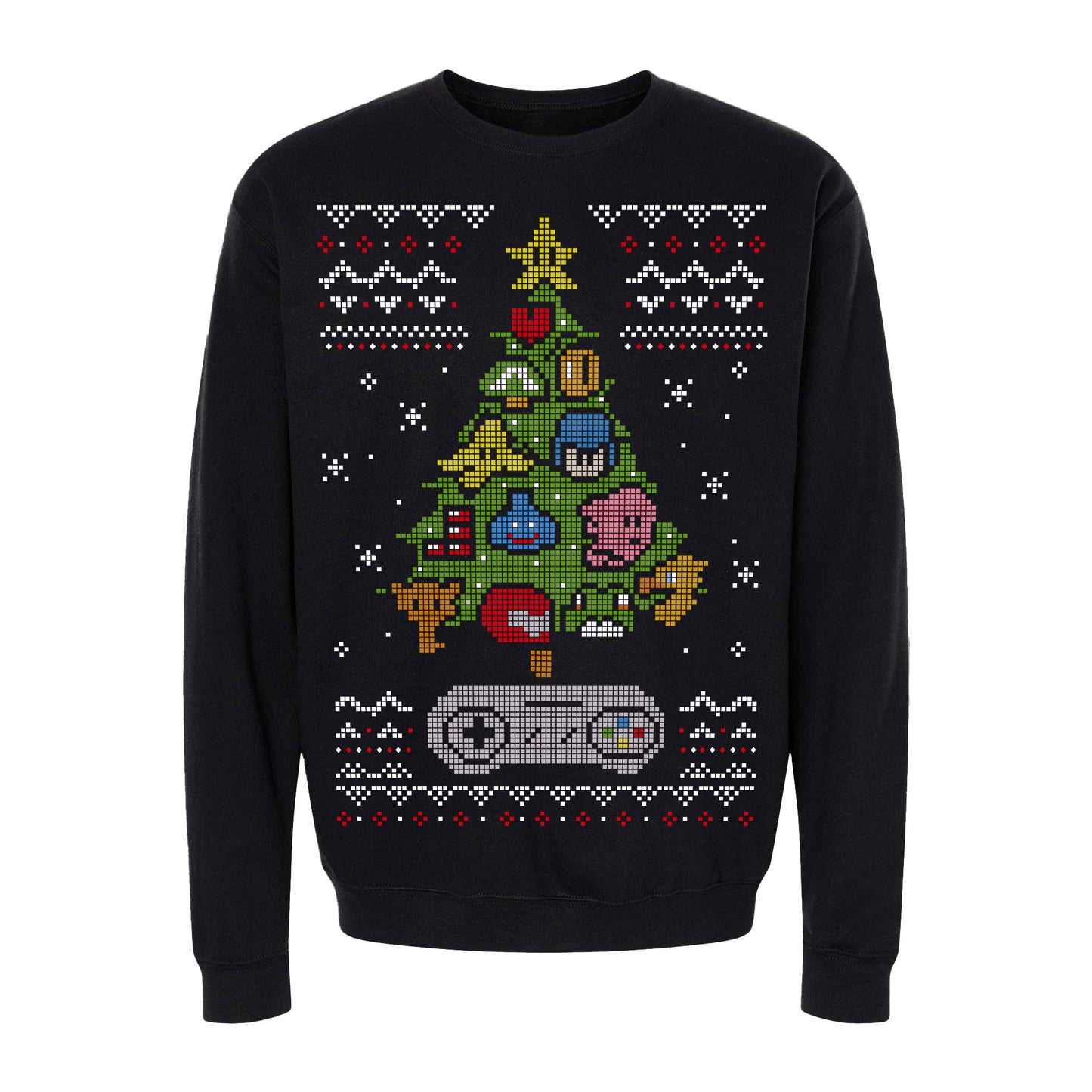 Sudadera Efecto Ugly Sueter Arbolito SNES