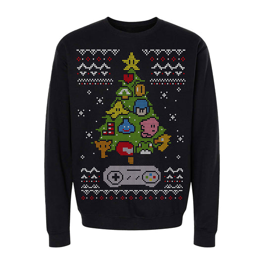 Sudadera Efecto Ugly Sueter Arbolito SNES