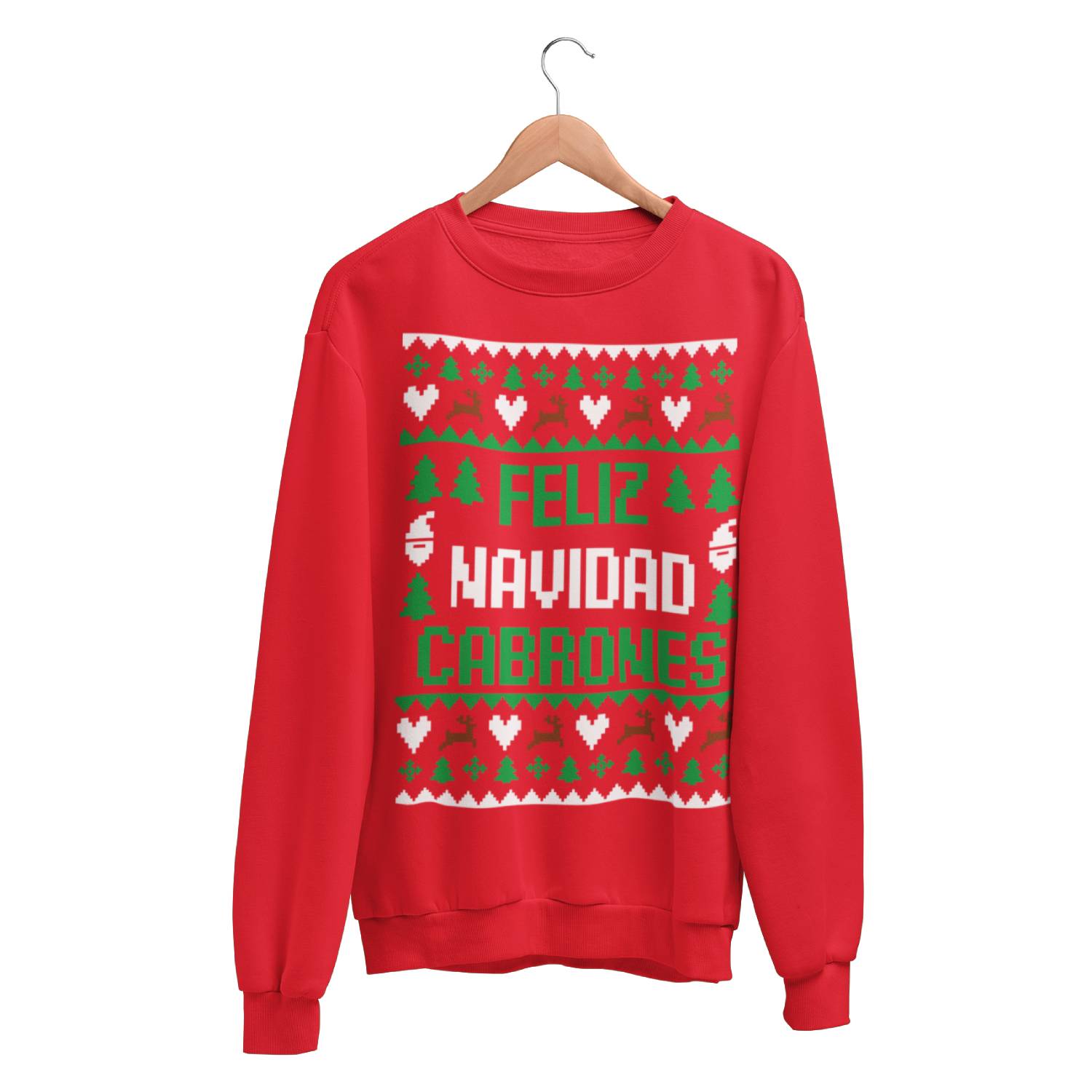 Playeras y sudaderas navideñas Feliz Navidad Cabrones