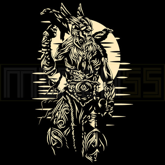 Playera Vikingos Cultura Nordica Odin Padre de Todo Hugin Munin