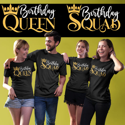 Playeras Personalizadas de Cumpleaños Birthday Quuen Birthday Squad