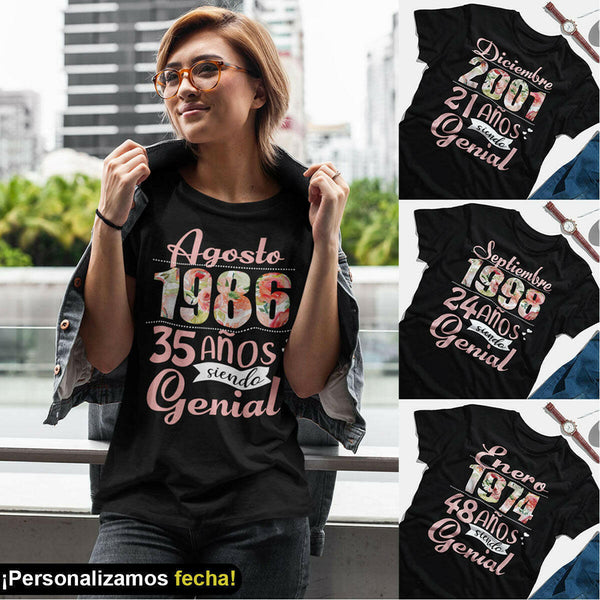 Cumpleaños Poleras Estampadas Personalizadas Camisetas Estampadas