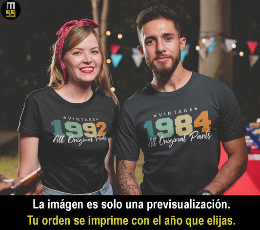 Playera Personalizada de Cumpleaños retro