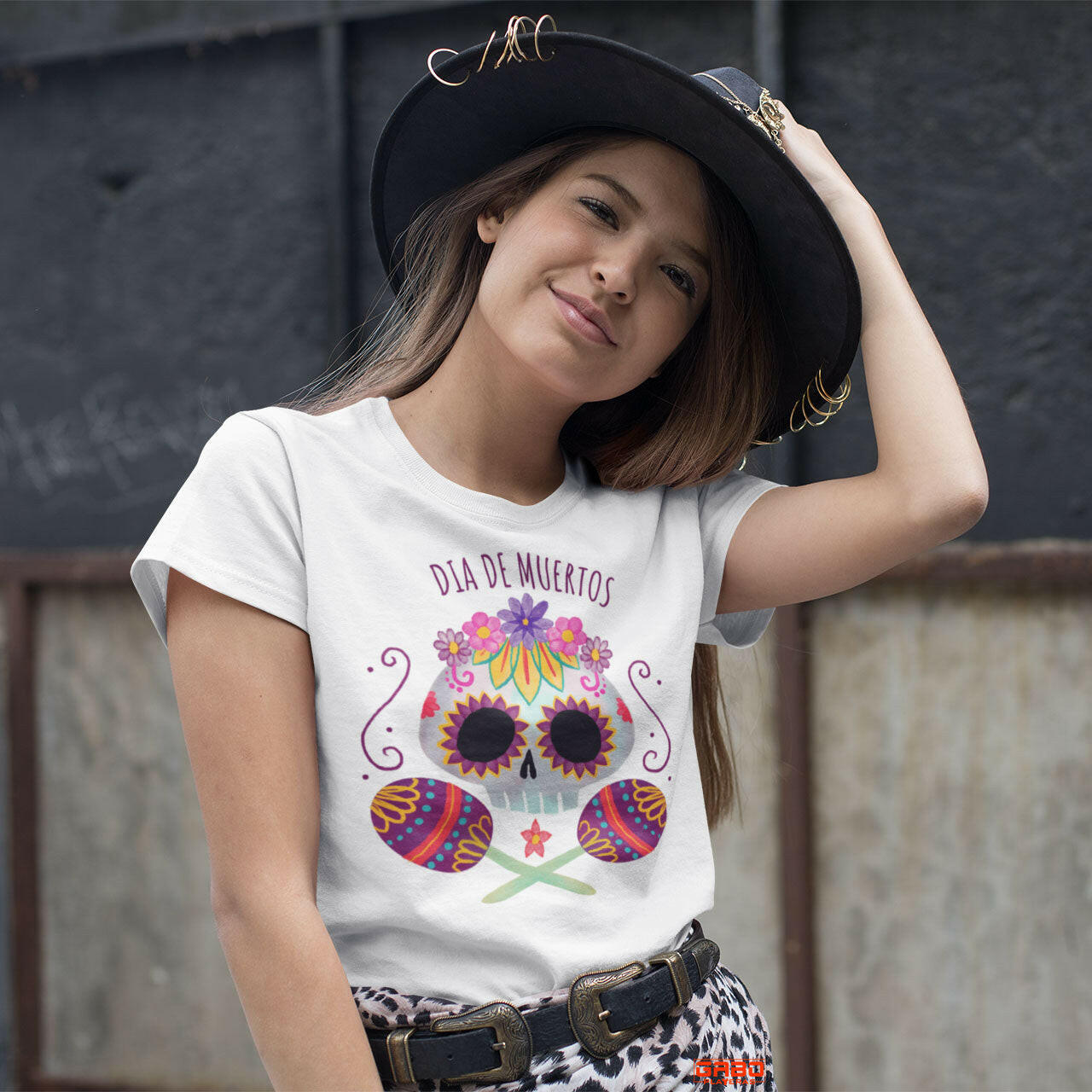 Playeras para el Dia de Muertos Calaveritas Maracas – MERCH55