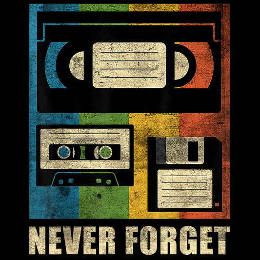 playera never forget retro 90s