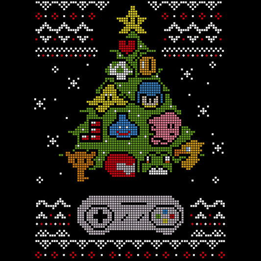 Sudadera Efecto Ugly Sueter Arbolito SNES