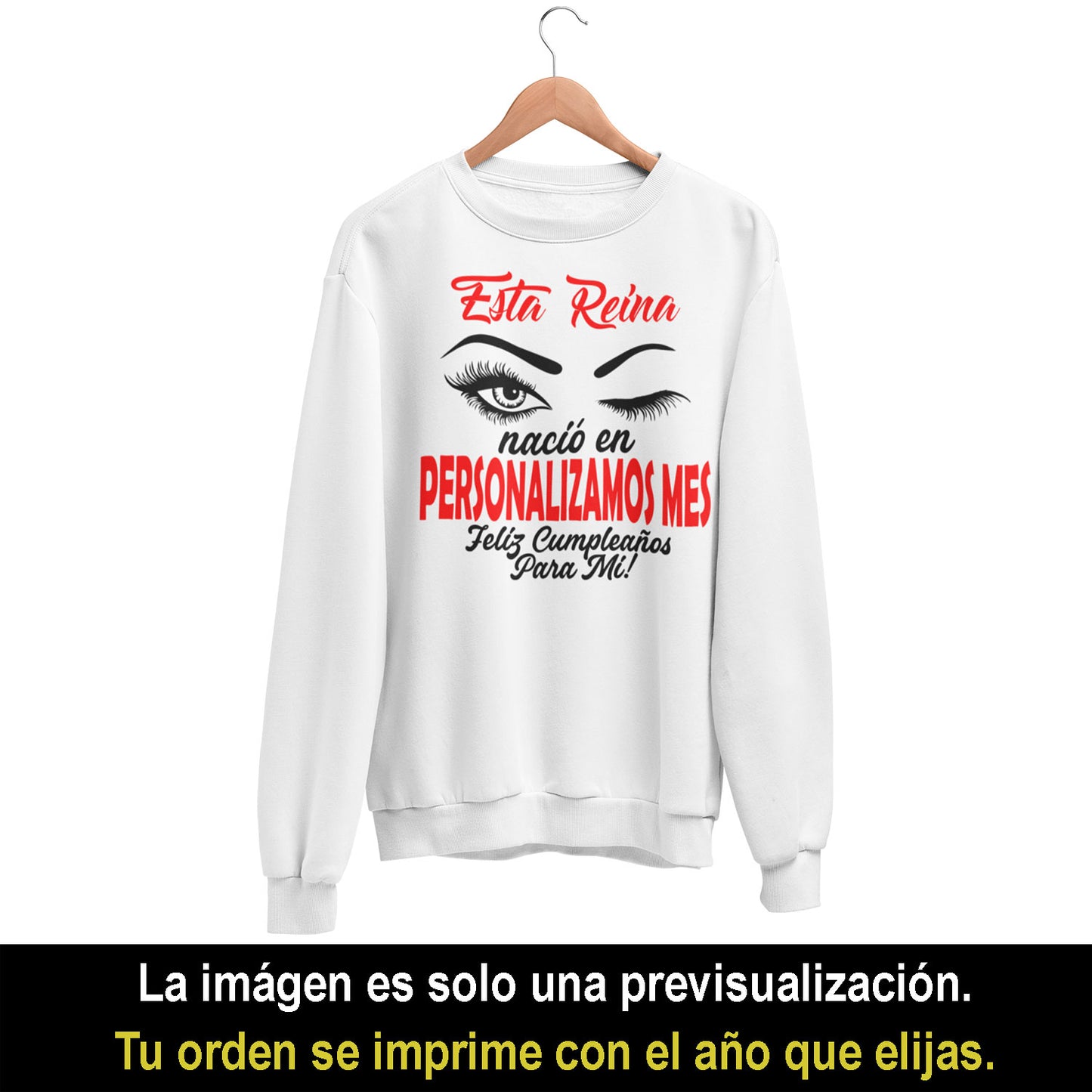 Playeras, blusas y camisetas personalizadas de cumpleaños Esta Reina Nacio En Feliz Cumpleaños Para Mi