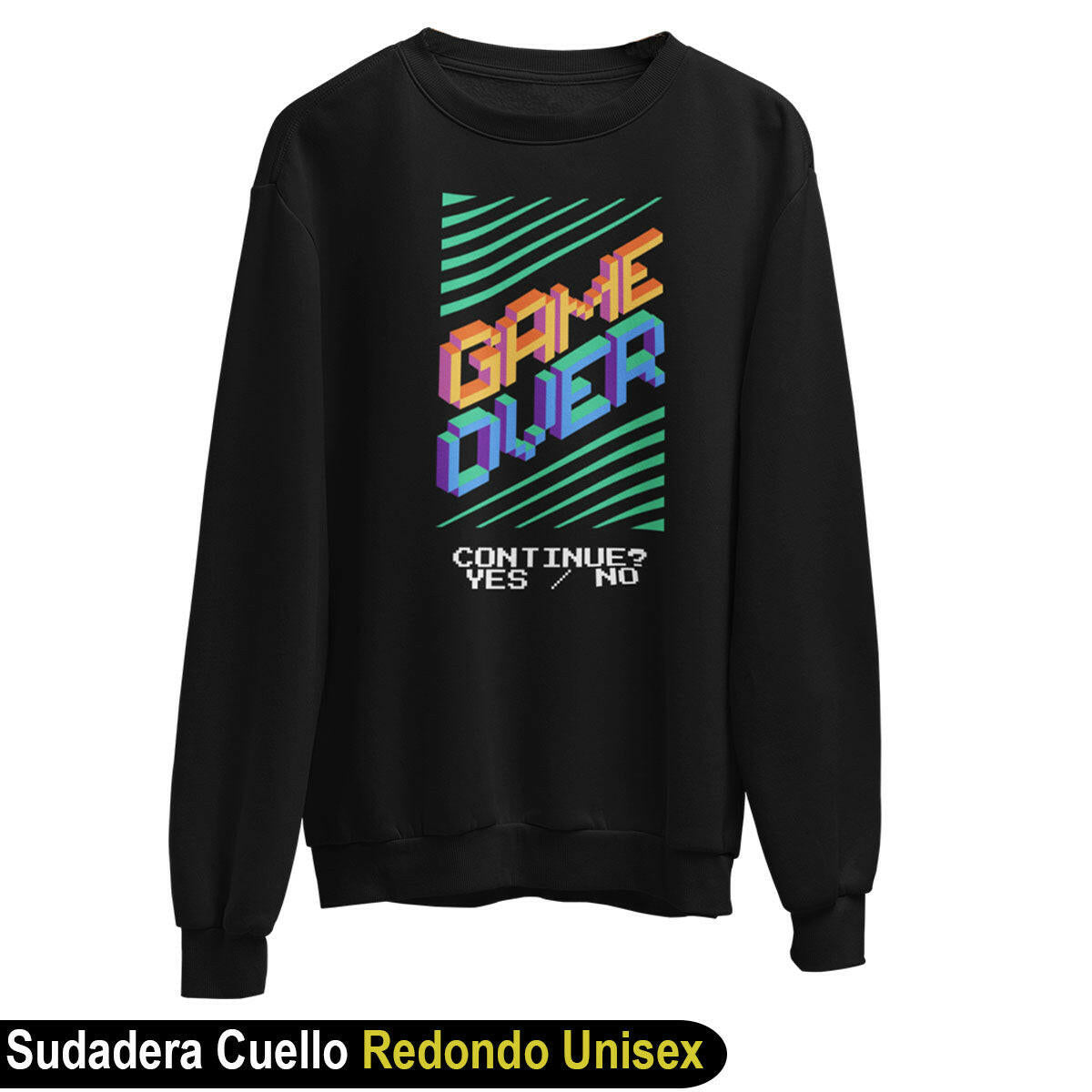 playera gamers cultura pop game over yes no